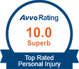 Avvo rating 10.0 superb top rated personal injury attorney