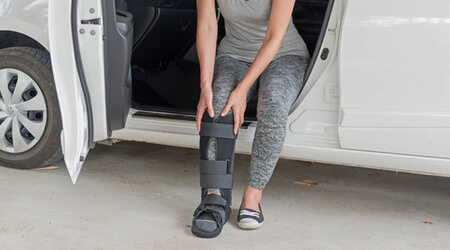 Ankle, Knee and Foot Injuries from Car Accidents