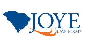 Joye Law Firm Square Logo Blue on White with Orange accent