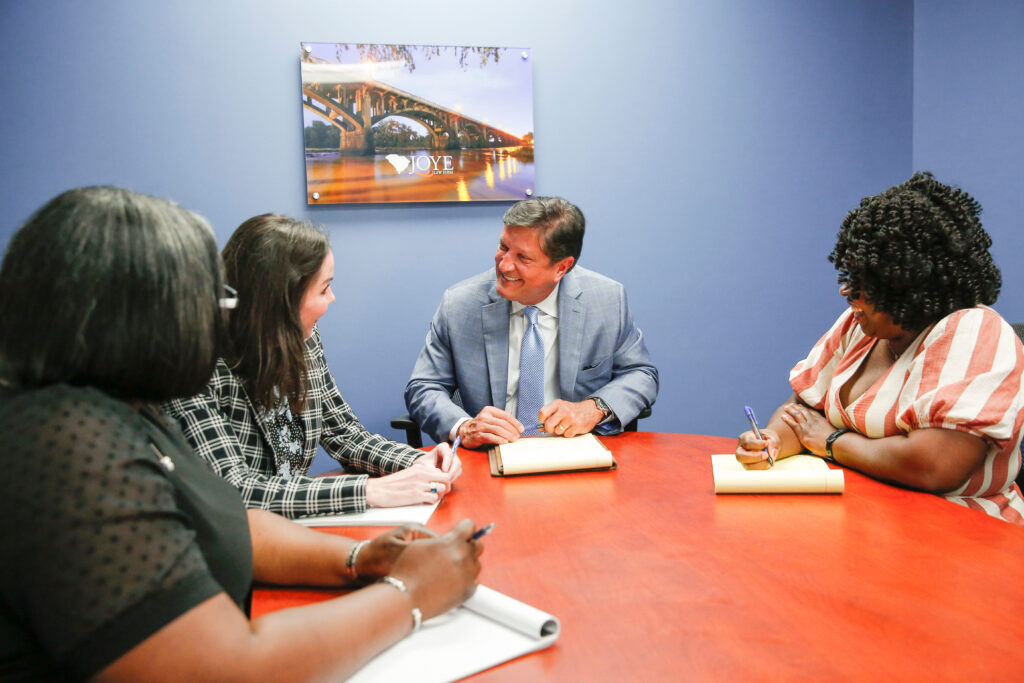 Ken Harrell and Columbia SC Attorneys discussing a case