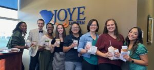 Joye Law Firm celebrates National Coffee Day at the Summerville office